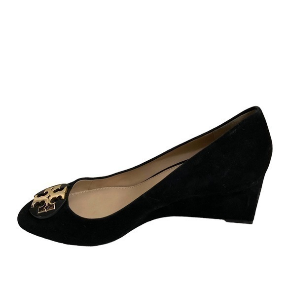 Tory Burch Shoes - Tory Burch suede leather Claire closed toe wedge heel shoes new without box